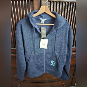 Seattle Kraken Zip Up Women's M Nwt Erin Andrews Wear